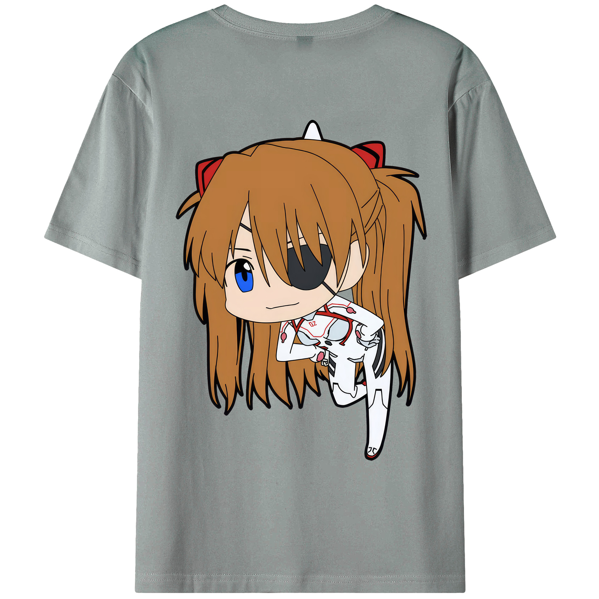 （画像用） EVA 新世紀エヴァンゲリオン 綿100％ メンズ半袖Tシャツ（バックプリント） 通気性
